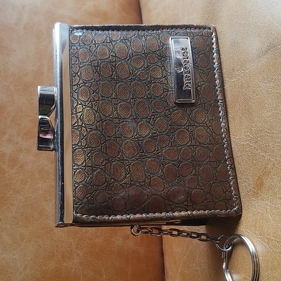 Vintage Baronet coin purse wallet key chain bag charm kiss clasp - Picture 1 of 10